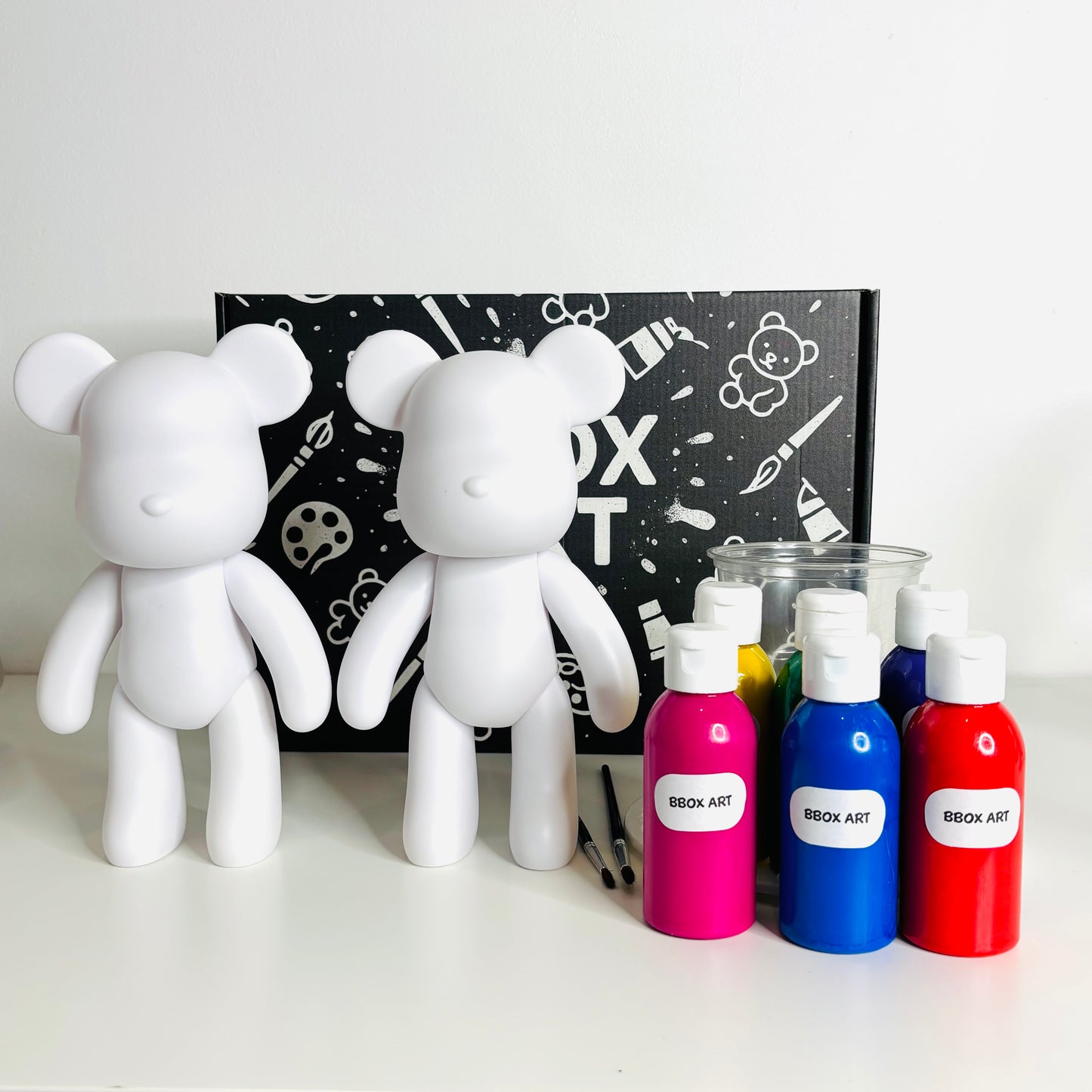 2 Ours à Peindre - Kit Créatif Bbox Art