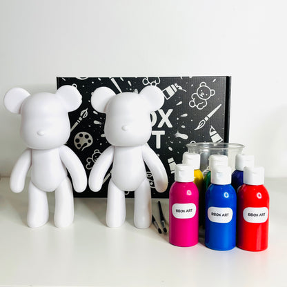 2 Ours à Peindre - Kit Créatif Bbox Art