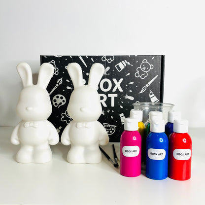 2 Lapins à Peindre - Kit Créatif Bbox Art