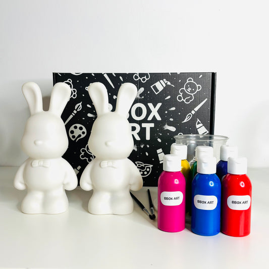 2 Lapins à Peindre - Kit Créatif Bbox Art