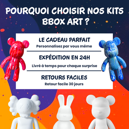 2 Chiens à Peindre - Kit Créatif Bbox Art